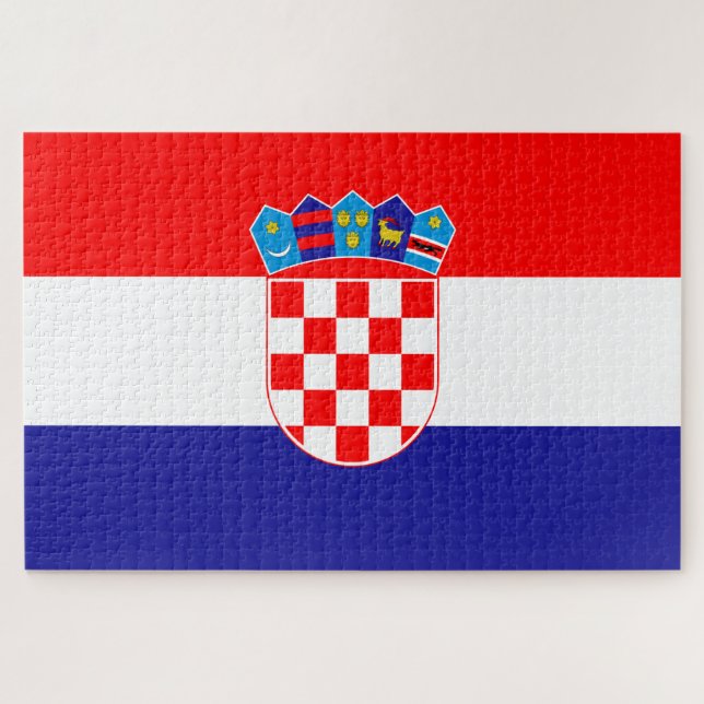 Flag of Croatia Jigsaw Puzzle (Horizontal)