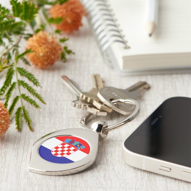 Flag of Croatia Keychain (Side)