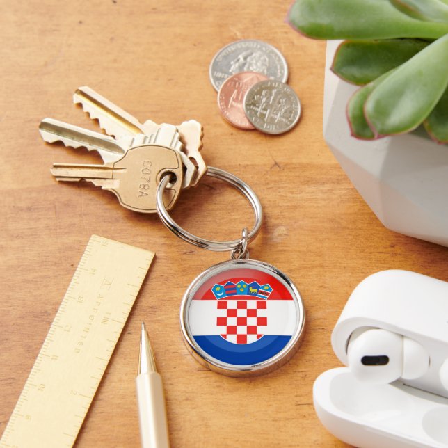 Flag of Croatia Keychain (Desk)