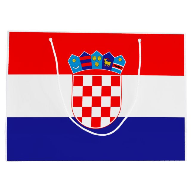 Flag of Croatia Large Gift Bag (Back)