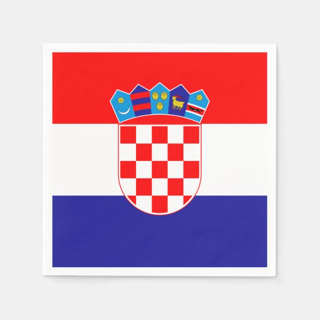 Flag of Croatia Paper Napkins (Front)