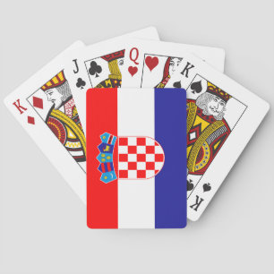 Flag of Croatia Poker Cards