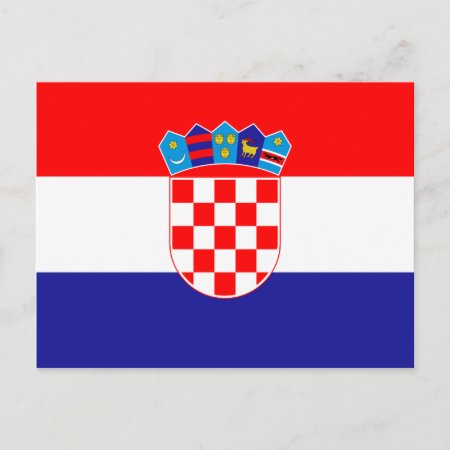Flag Of Croatia Postcard