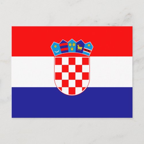 Flag of Croatia Postcard