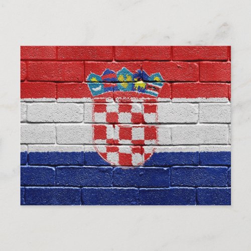 Flag of Croatia Postcard