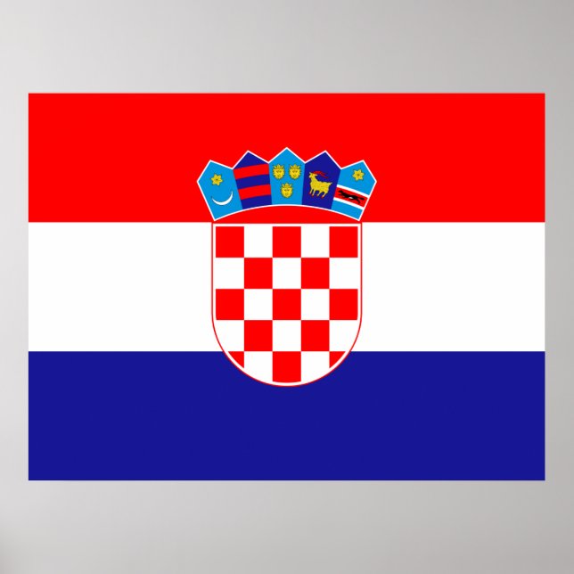 Flag of Croatia Poster (Front)