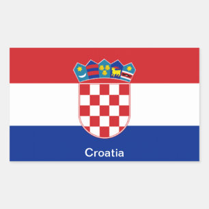Flag of Croatia Rectangular Sticker
