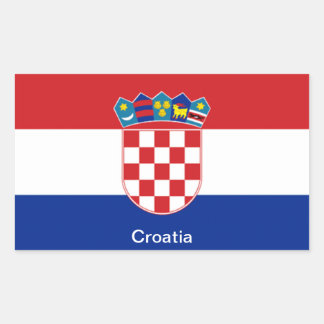Flag of Croatia Rectangular Sticker