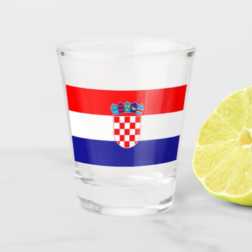 Flag of Croatia Shot Glass