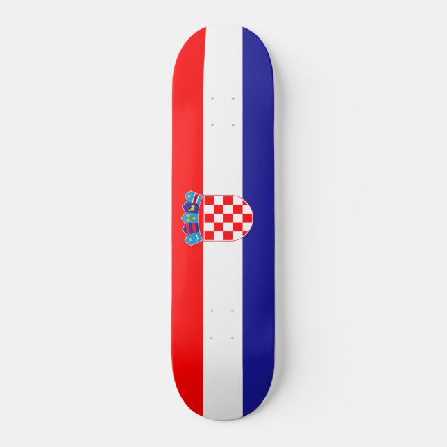 Flag of Croatia Skateboard (Front)