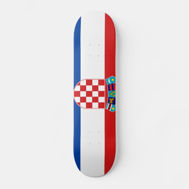 Flag of Croatia Skateboard Deck (Front)
