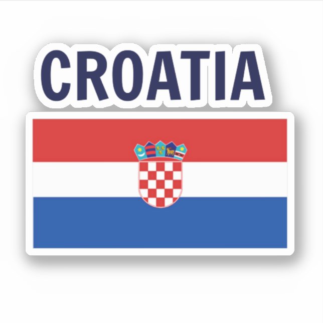 Flag of Croatia Sticker (Front)