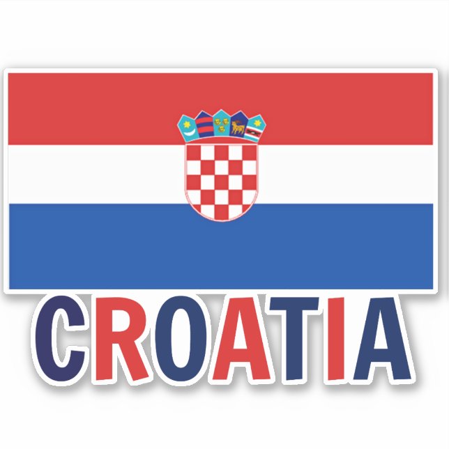 Flag of Croatia Sticker (Front)