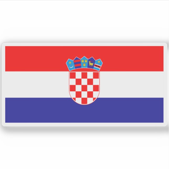 Flag of Croatia Sticker (Front)