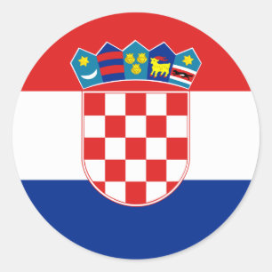Flag of Croatia Sticker (Circle)