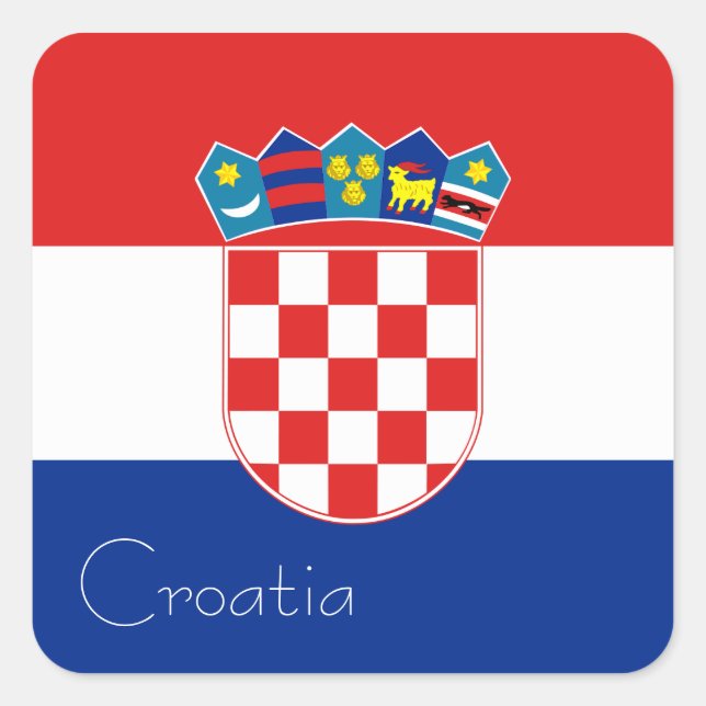 Flag of Croatia Sticker (Square) (Front)