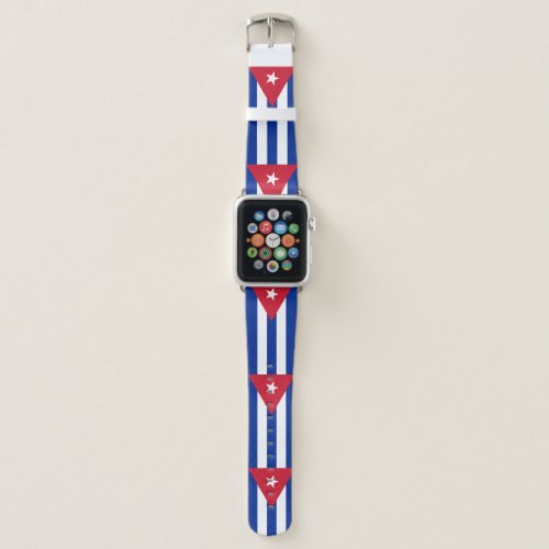 Flag of Cuba Apple Watch Band