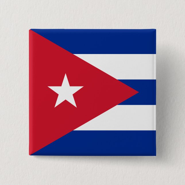 Flag of Cuba Button (Front)