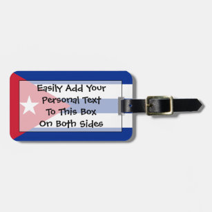 Flag of Cuba Easy ID Personal Luggage Tag