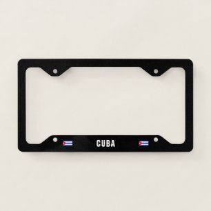 Flag of Cuba License Plate Frame