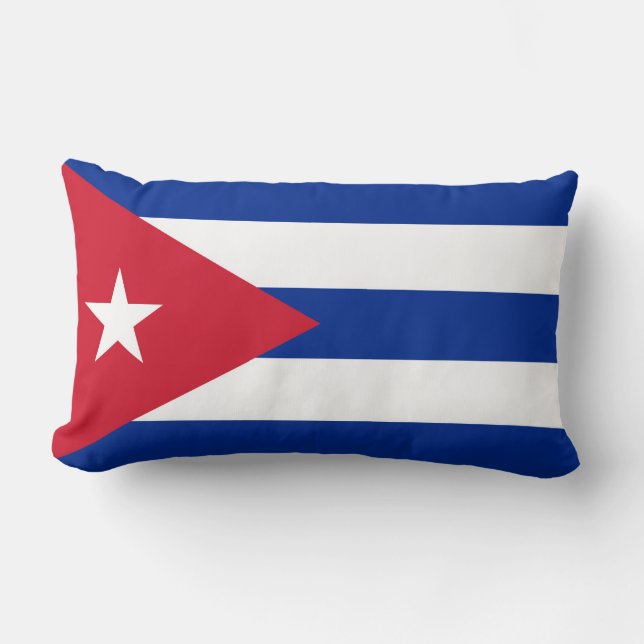 Flag of Cuba Lumbar Pillow (Front)