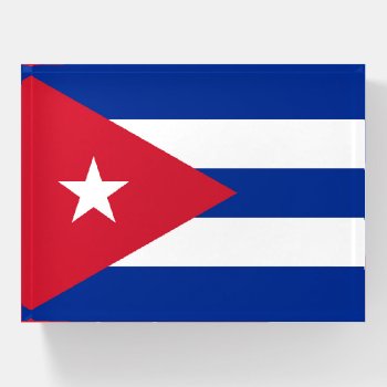 Flag Of Cuba Paperweight by YLGraphics at Zazzle