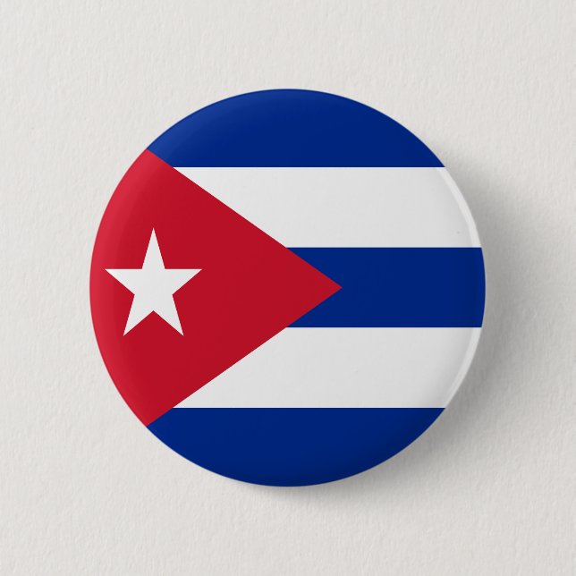 Flag of Cuba Pinback Button (Front)