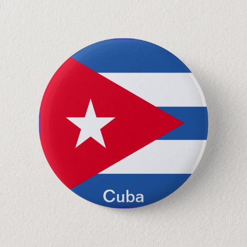 Flag of Cuba Pinback Button