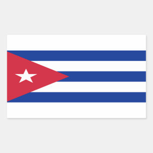 Flag of Cuba Rectangular Sticker