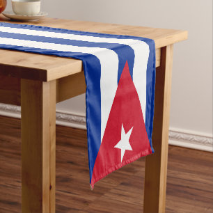 Flag of Cuba Short Table Runner