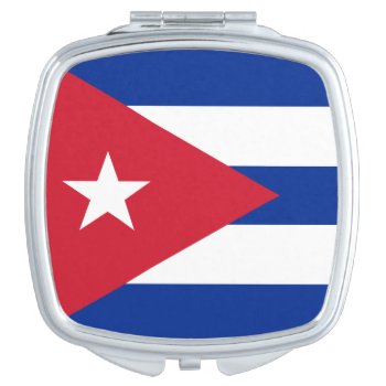 Flag Of Cuba Square Compact Mirror by kfleming1986 at Zazzle