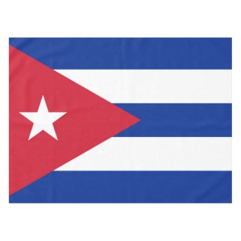 Flag Of Cuba Tablecloth by YLGraphics at Zazzle