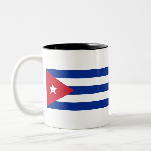 Flag of Cuba Two_Tone Coffee Mug