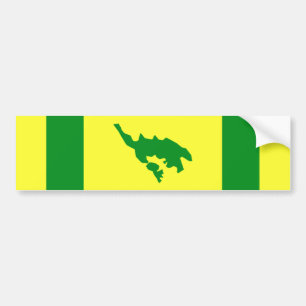 Flag of Culebra, Puerto Rico Bumper Sticker