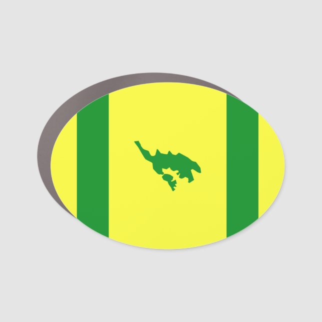 Flag of Culebra, Puerto Rico Car Magnet (Front)