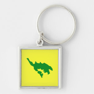 Flag of Culebra, Puerto Rico Keychain