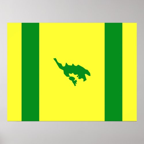 Flag of Culebra Puerto Rico Poster