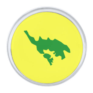 Flag of Culebra, Puerto Rico Silver Finish Lapel Pin