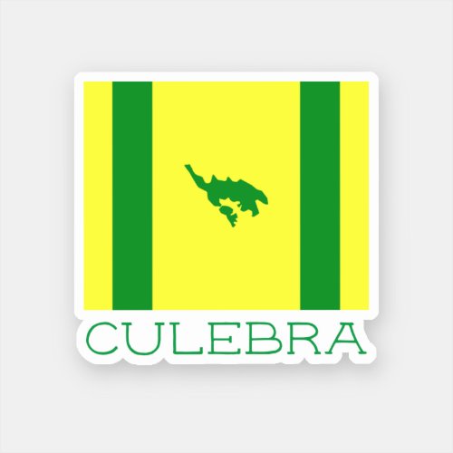 Flag of Culebra Puerto Rico Sticker