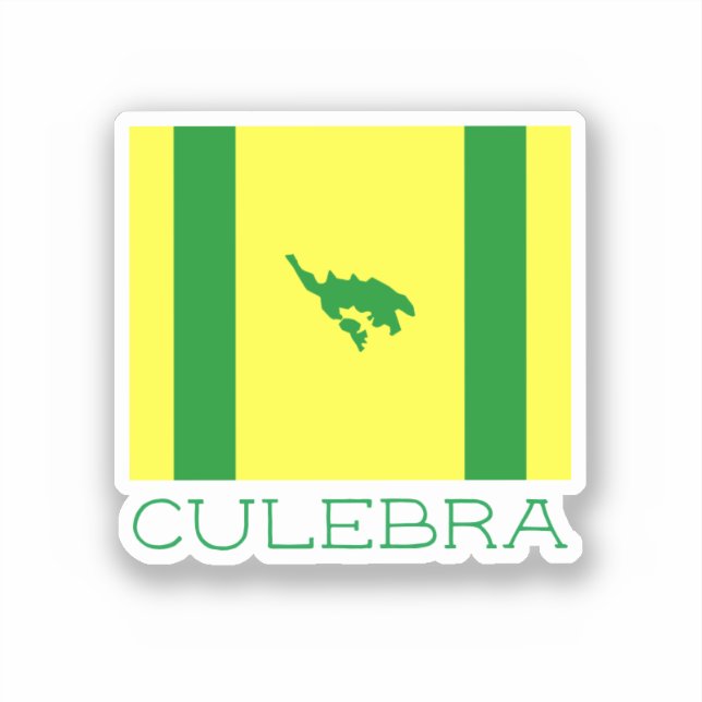 Flag of Culebra, Puerto Rico Sticker (Front)