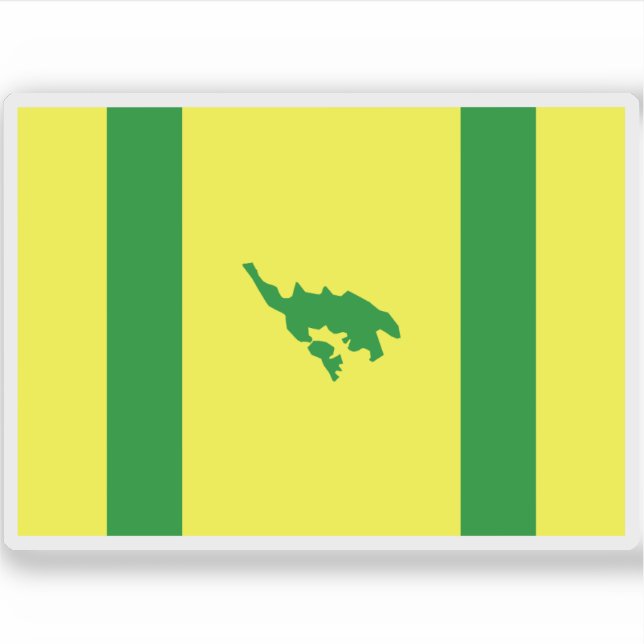 Flag of Culebra, Puerto Rico Sticker (Front)
