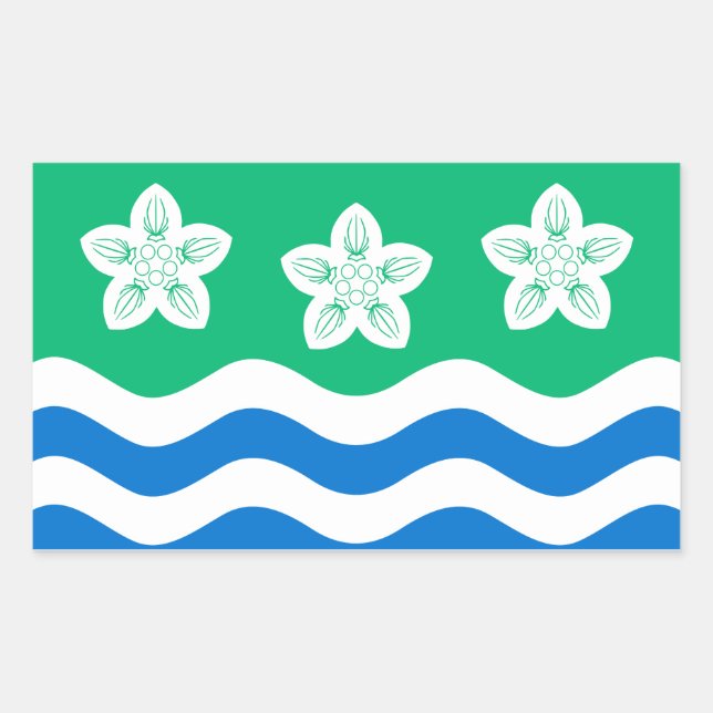 Flag of Cumberland Rectangular Sticker (Front)