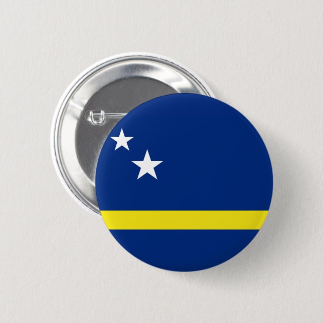 Flag of Curacao Button (Front & Back)