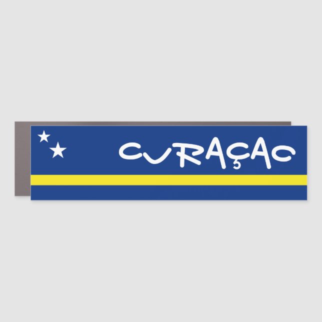 Flag of Curaçao Car Magnet (Front)