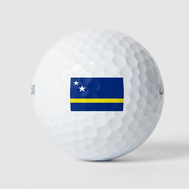 Flag of Curaçao Golf Balls (Front)