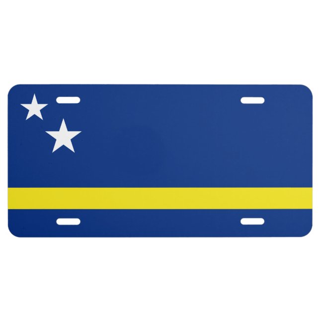 Flag of Curaçao License Plate (Front)
