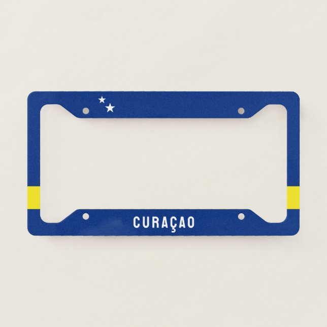 Flag of Curaçao License Plate Frame (Front)
