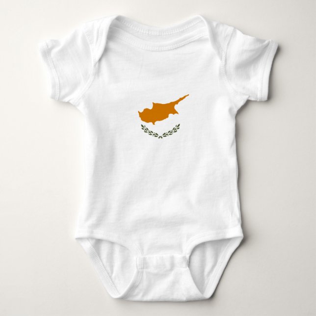 Flag of Cyprus (Greek Cypriot) Baby Bodysuit (Front)