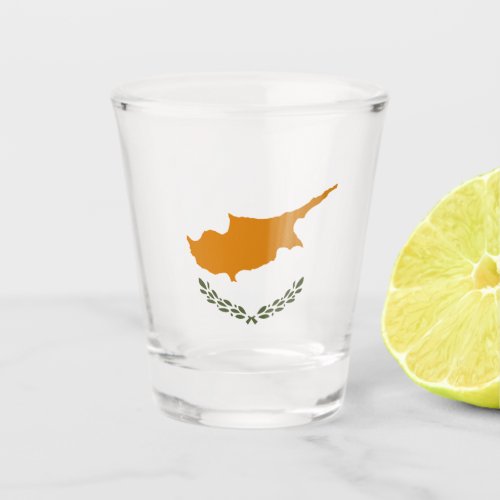 Flag of Cyprus Greek Cypriot Shot Glass