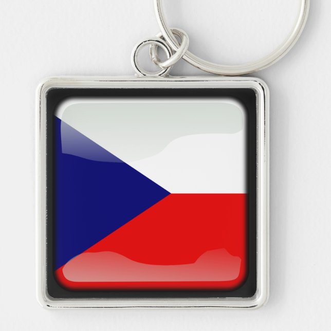 Flag of Czech Republic Keychain (Front)
